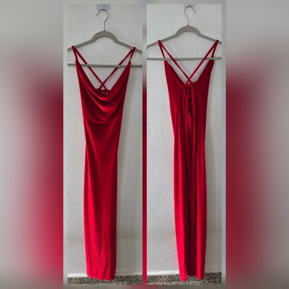 SHEIN Red Backless Dress - Picture 1 of 1